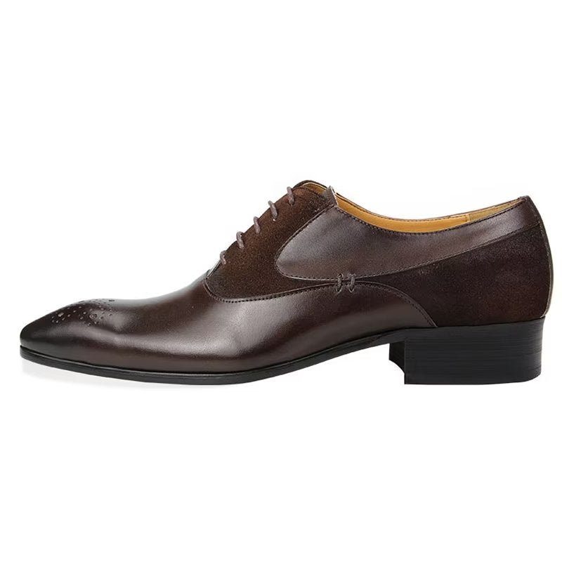 Formell Skor För Män Deluxe Bröllop Oxford Modishopulence Brogue - Kaffe