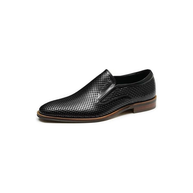 Formell Skor För Män Elegant Läder Brogue Style Bröllop Slip-ons