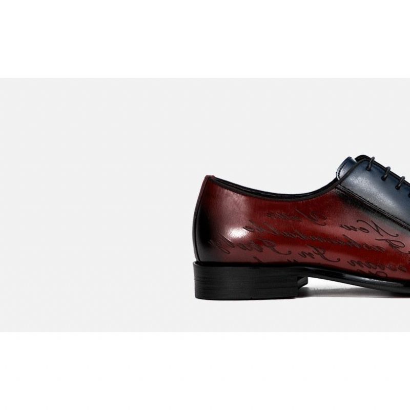 Formell Skor För Män Exotiska Brogue Dress - Bourgogne