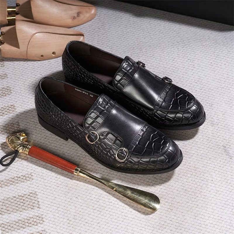 Formell Skor För Män Raffinerad Elegance Slip-on Loafers - Svart