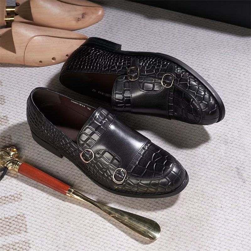 Formell Skor För Män Raffinerad Elegance Slip-on Loafers - Svart