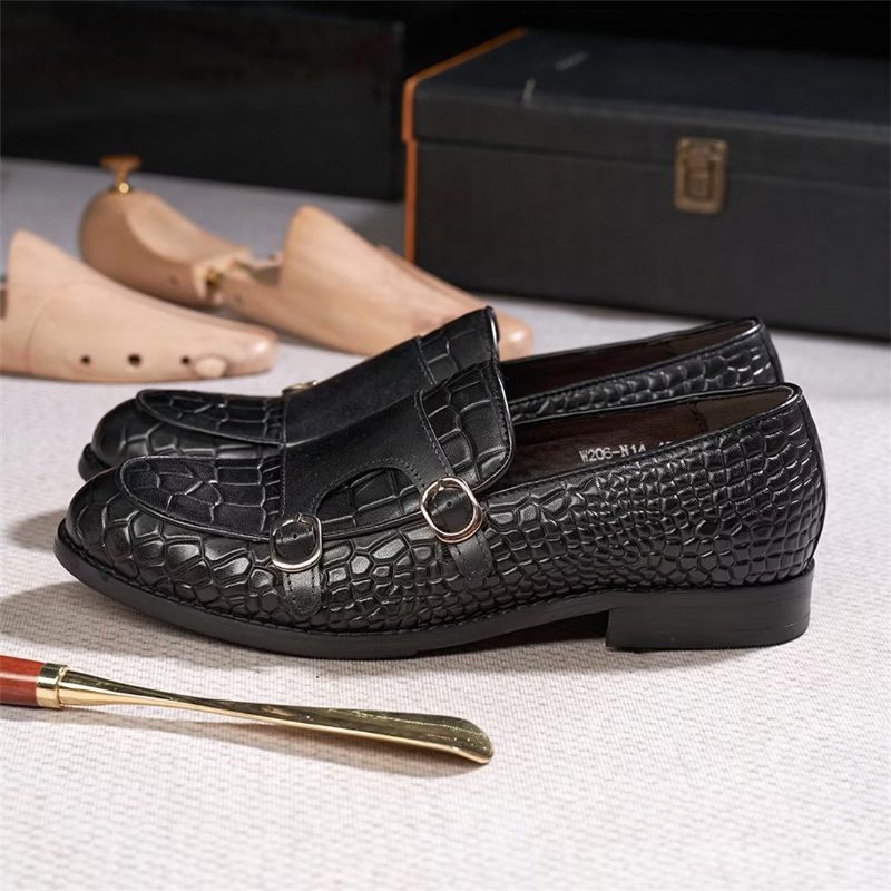 Formell Skor För Män Raffinerad Elegance Slip-on Loafers - Svart