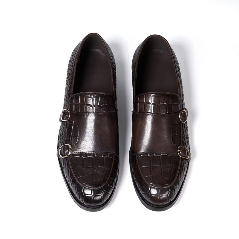 Formell Skor För Män Raffinerad Elegance Slip-on Loafers - Kaffe