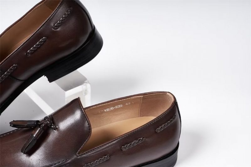 Formell Skor För Män Sofistikerade Allure Läder Slip-ons - Brun