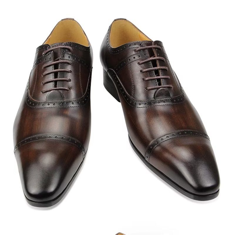 Formell Skor Herr Deluxe Oxford Lavishnuptial Brogues - Kaffe