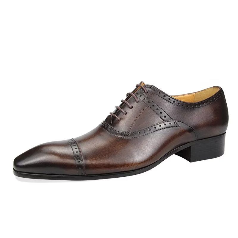 Formell Skor Herr Deluxe Oxford Lavishnuptial Brogues - Kaffe