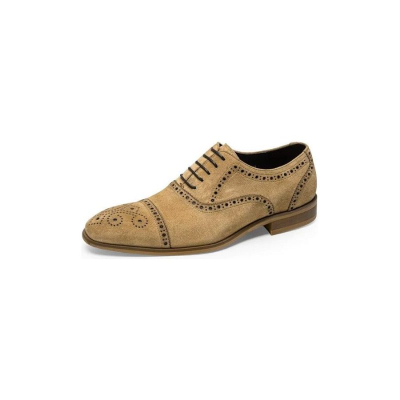 Formell Skor Herr Elegant Textur Snörningsklänning Brogues