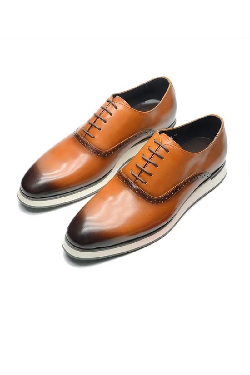 Formell Skor Herr Executive Style Slip-on Klänning - Brun