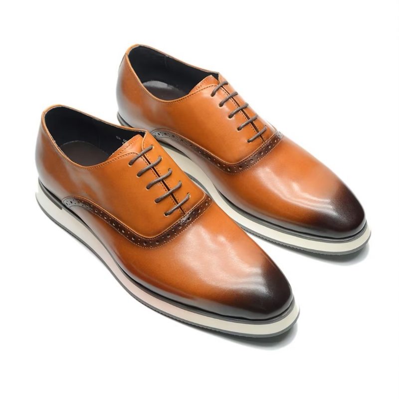 Formell Skor Herr Executive Style Slip-on Klänning - Brun