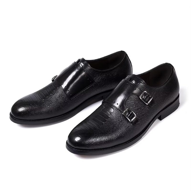 Formell Skor Herr Executive Style Slip-on Läderskor - Svart