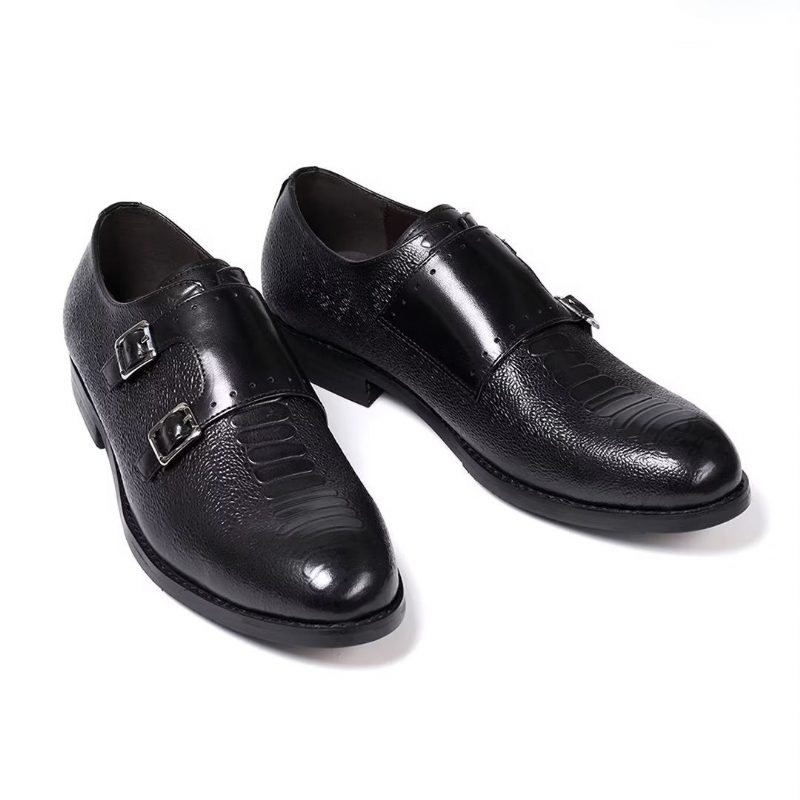 Formell Skor Herr Executive Style Slip-on Läderskor - Svart