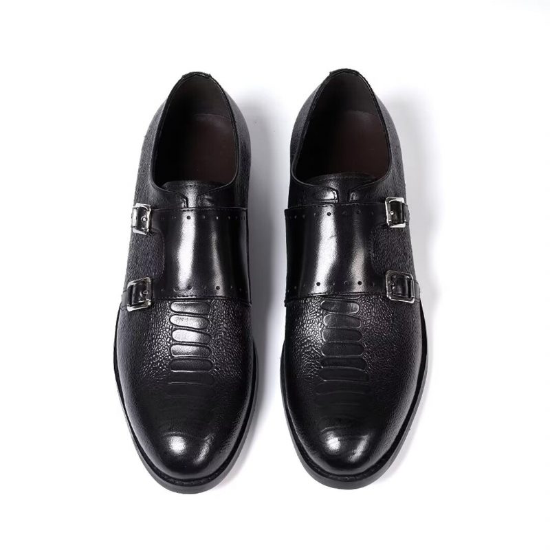 Formell Skor Herr Executive Style Slip-on Läderskor - Svart