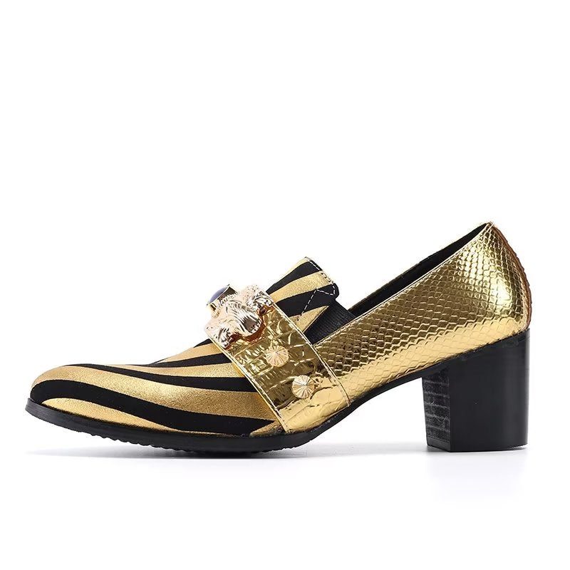 Formell Skor Herr Exotiska Slip-ons - Guld