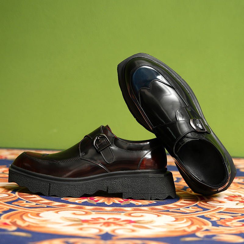 Formell Skor Herr Exotiskt Läder Slip-on Designer Bröllop Brogues - Kaffe