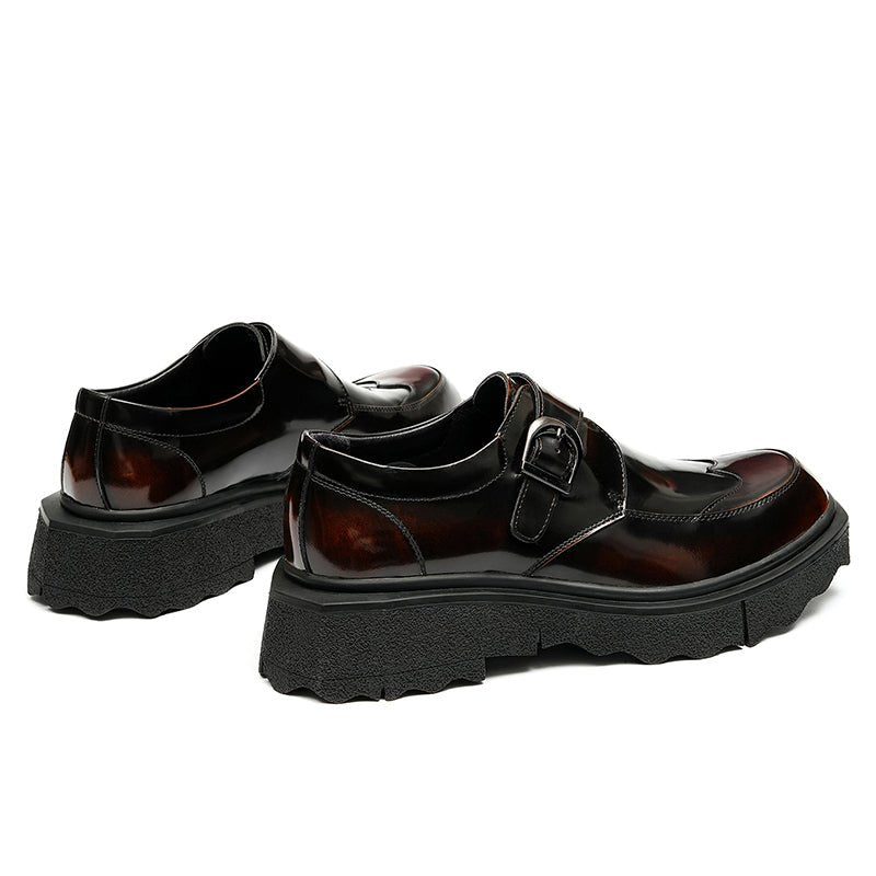 Formell Skor Herr Exotiskt Läder Slip-on Designer Bröllop Brogues - Kaffe