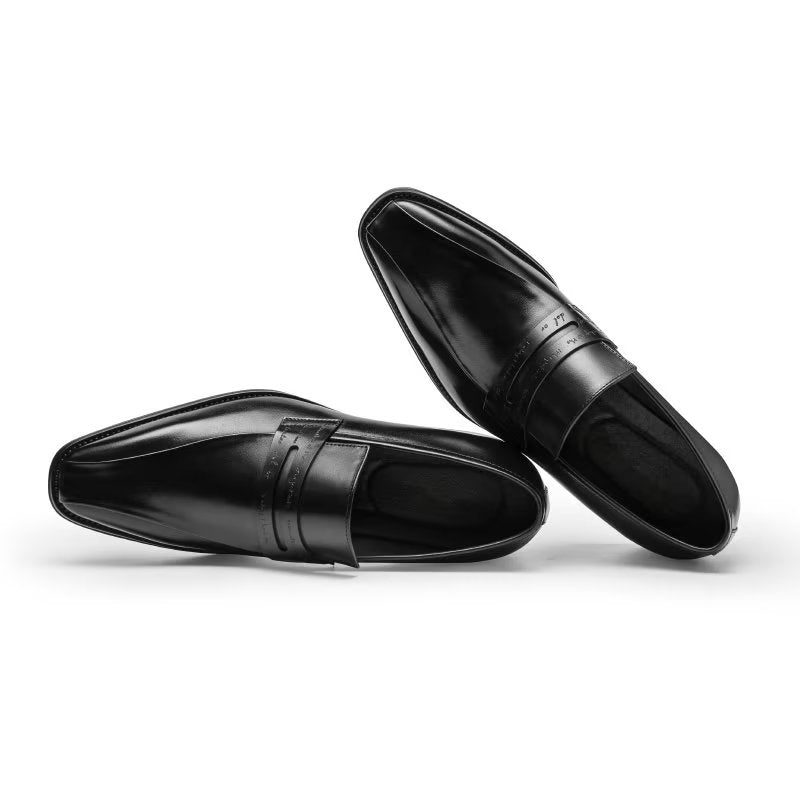 Formell Skor Herr Lyxiga Koläder Slip-on - Svart