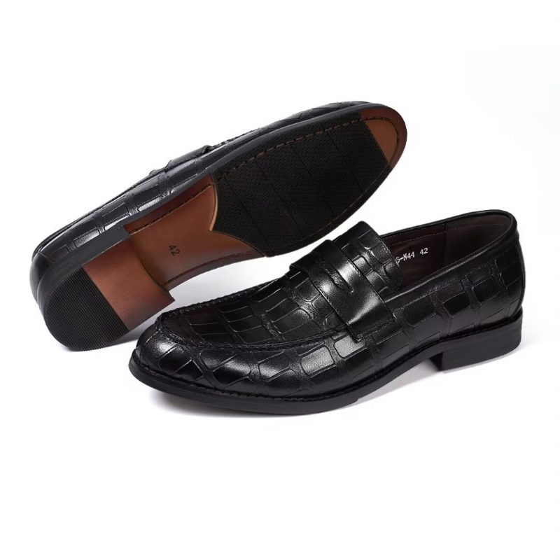 Formell Skor Herr Lyxiga Professionella Slip-on - Svart