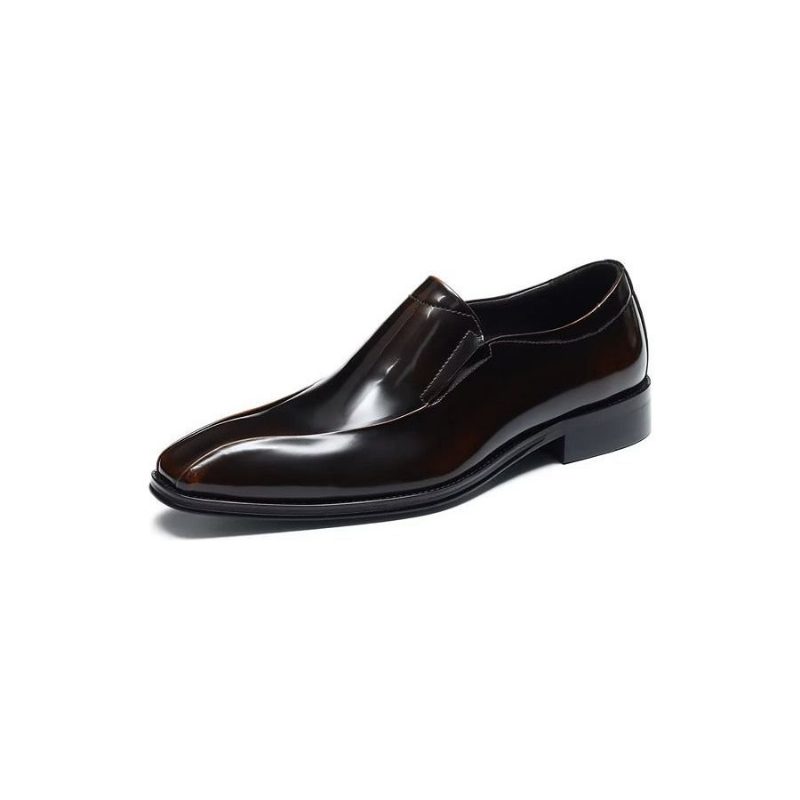 Formell Skor Herr Påkostade Lyxiga Slip-on Brogue Dress - Kaffe