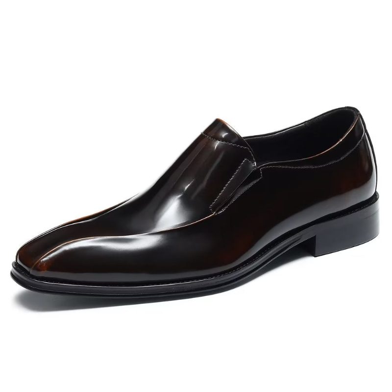 Formell Skor Herr Påkostade Lyxiga Slip-on Brogue Dress - Kaffe