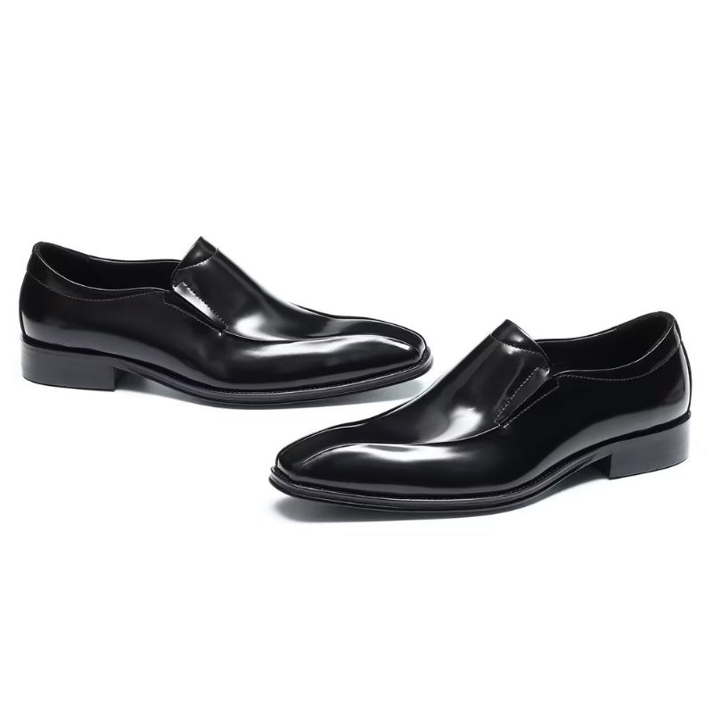 Formell Skor Herr Påkostade Lyxiga Slip-on Brogue Dress - Svart