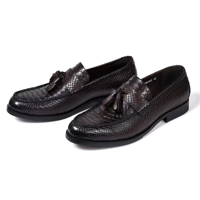 Formell Skor Herr Polerade Executive Slip-on Klänning - Brun