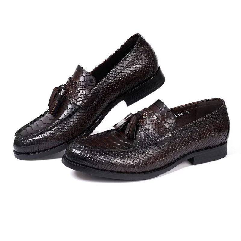 Formell Skor Herr Polerade Executive Slip-on Klänning - Brun