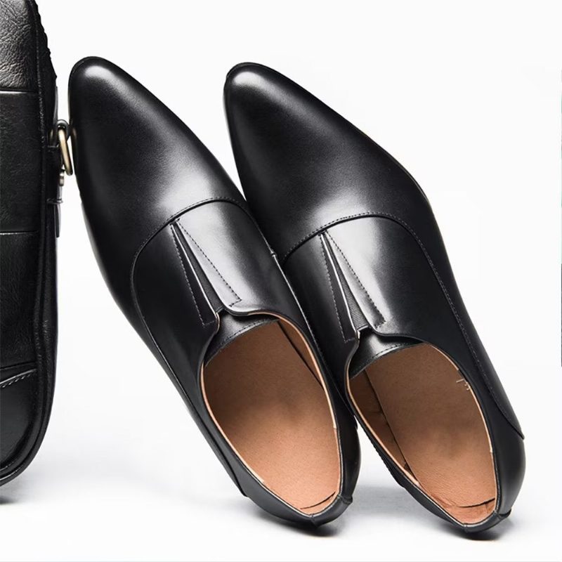 Formell Skor Herr Präglade Elegancelux Slip-on Klänning - Svart