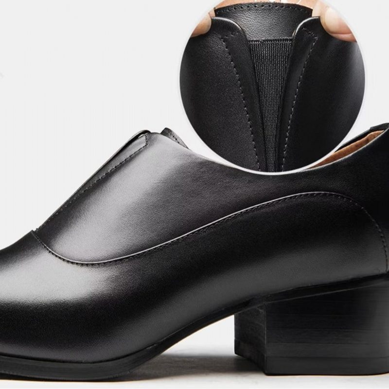 Formell Skor Herr Präglade Elegancelux Slip-on Klänning - Svart