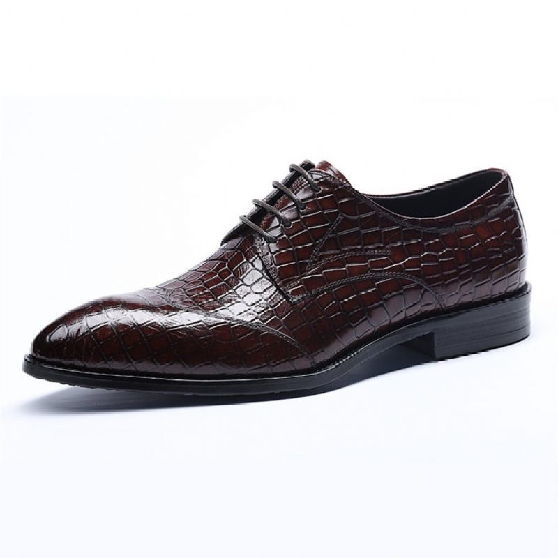 Formella Skor För Män Brogue Dress - Röd