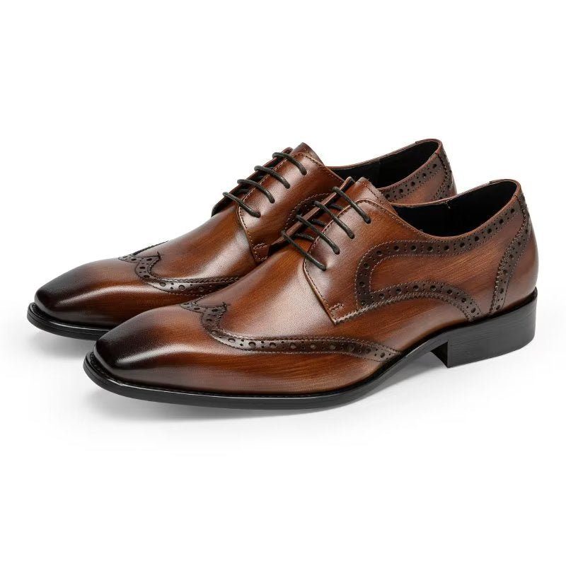 Formella Skor För Män Brogue Dress - Kaffe