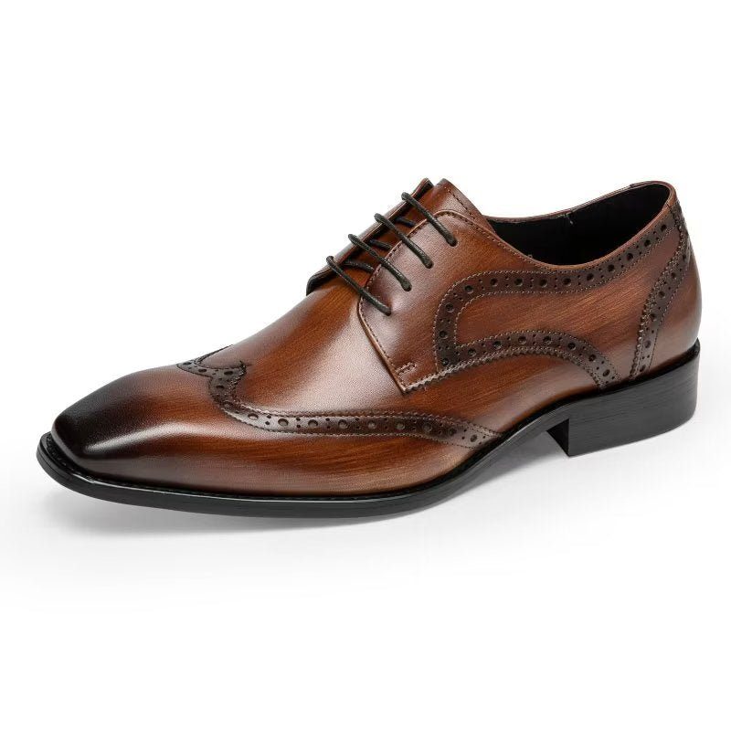 Formella Skor För Män Brogue Dress - Kaffe