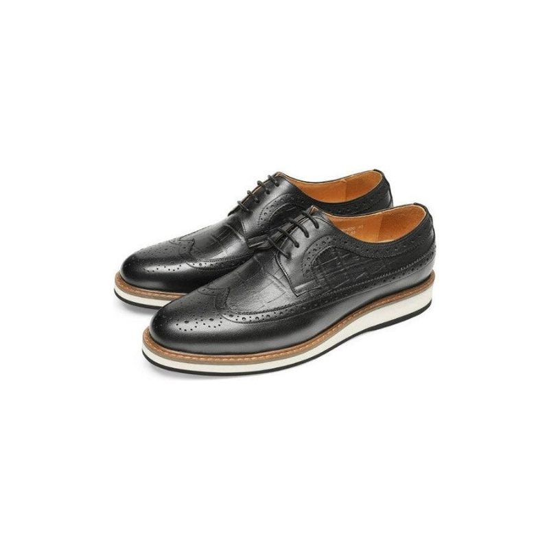 Formella Skor För Män Cow Leather Designer Brogue Fritidsskor