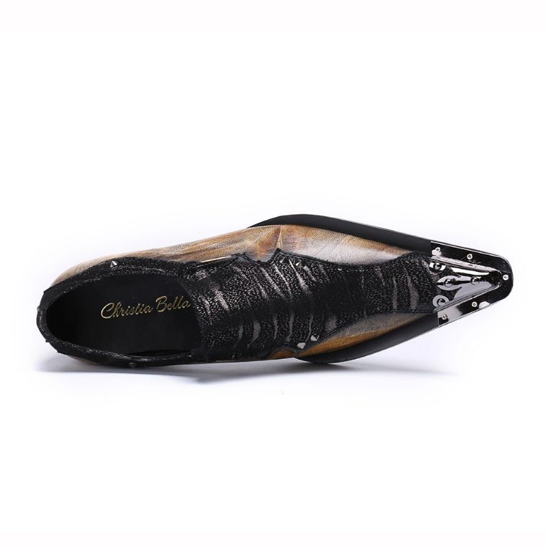 Formella Skor För Män Eleganza Exotic Dress Loafers - Kaffe