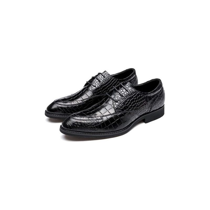 Formella Skor För Män Lyxiga Crocgloss Classic Brogue Dress