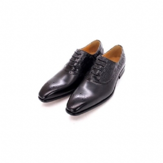 Formella Skor För Män Lyxigt Läder Brogue Oxford Dress