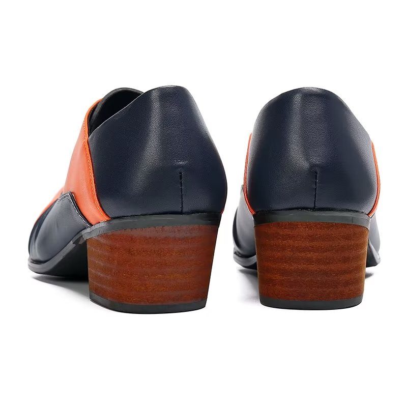 Formella Skor För Män Slip-on Oxford Klänning - Orange