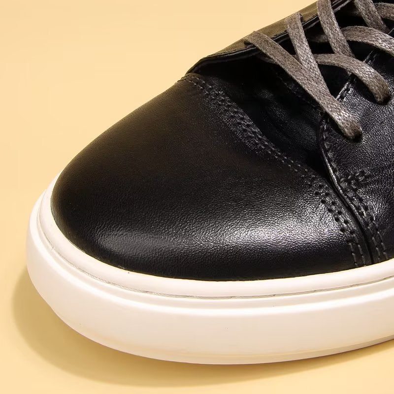 Fritidsskor För Män Eleganta High Top Fashion Sneakers - Svart