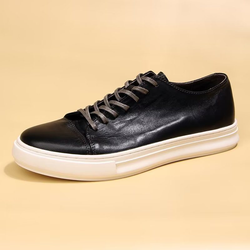 Fritidsskor För Män Eleganta High Top Fashion Sneakers - Svart