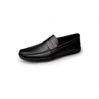 Fritidsskor För Män Eleganta Pu Slip-on Loafers Med Metallmode