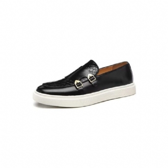 Fritidsskor För Män Eleganta Slip On Platform Sneakers