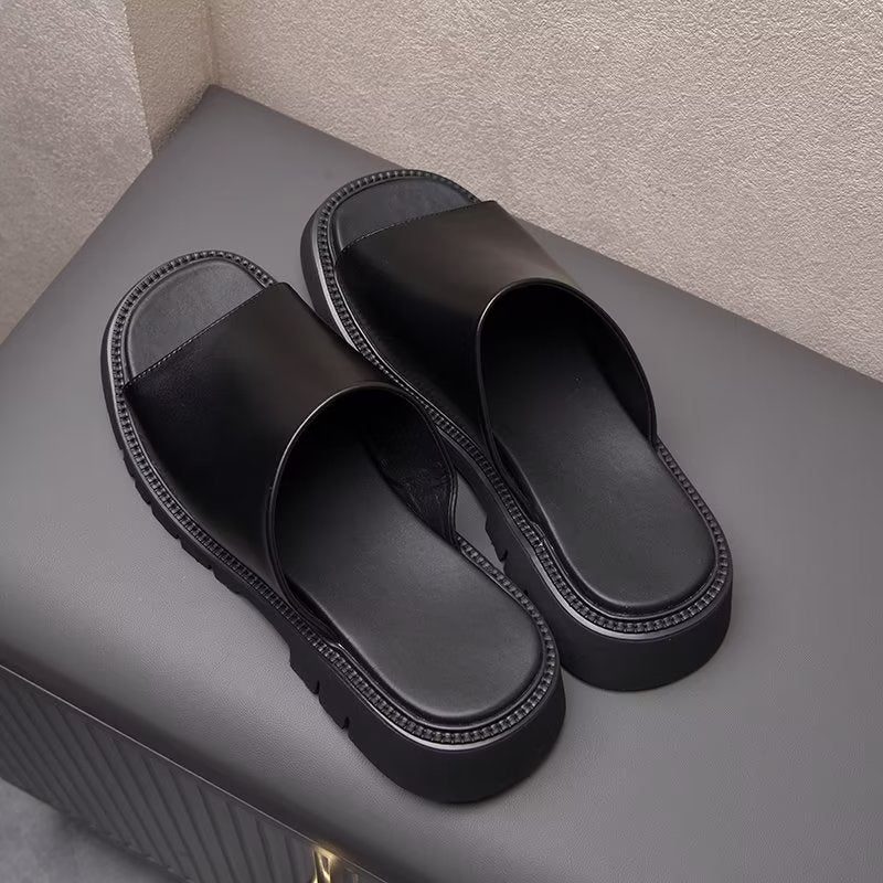 Fritidsskor För Män Eleganta Slip-ons - Svart