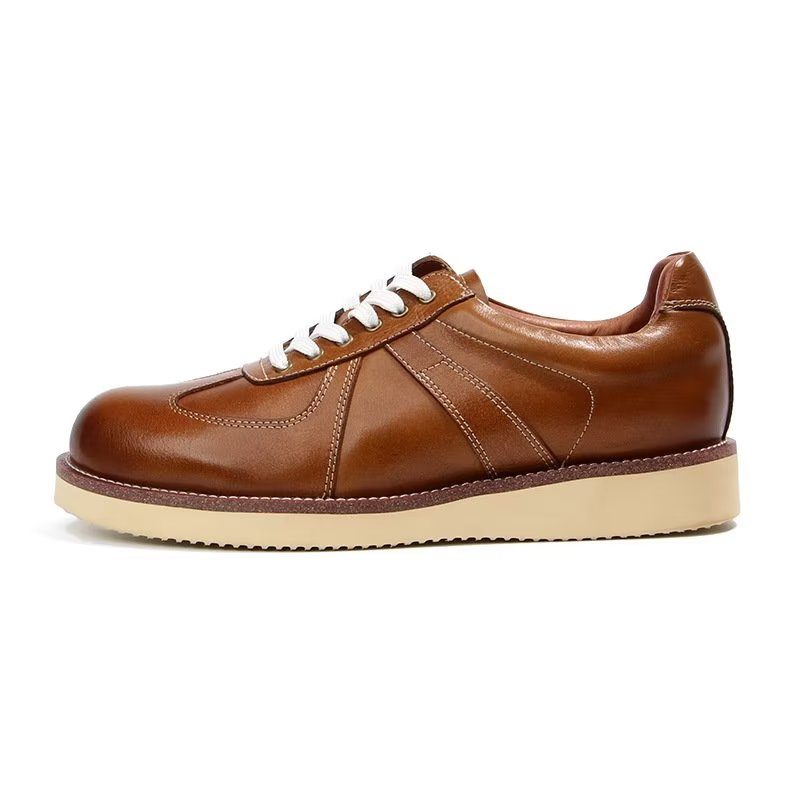 Fritidsskor För Män Modiga High Top Fashion Sneakers - Brun