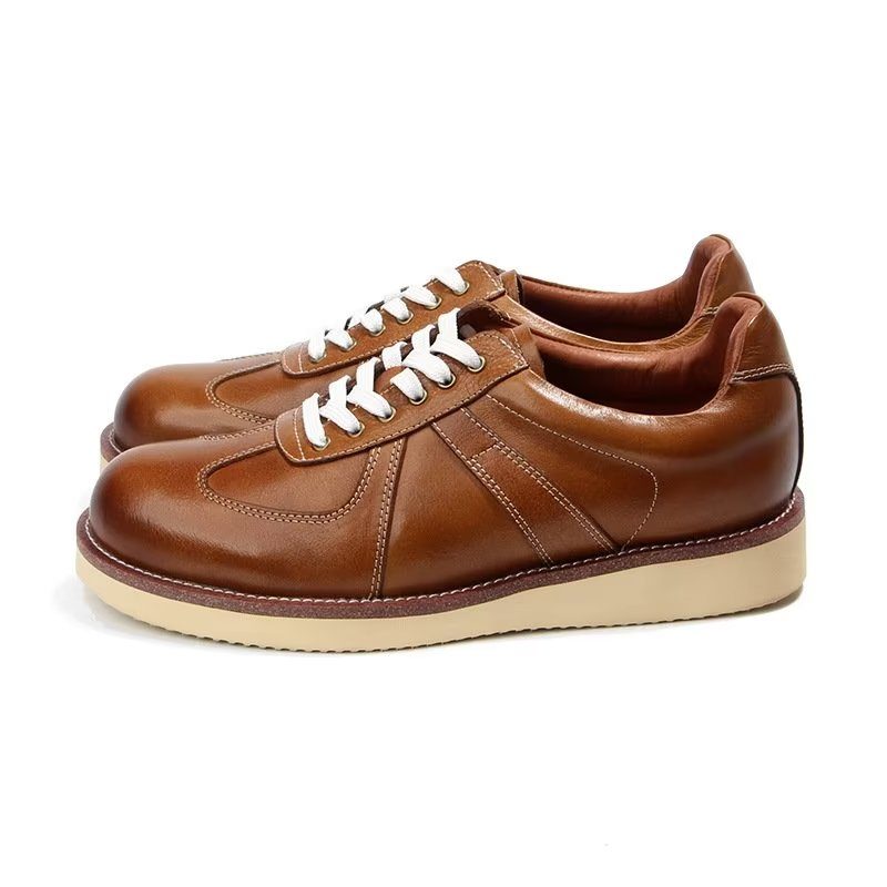 Fritidsskor För Män Modiga High Top Fashion Sneakers - Brun