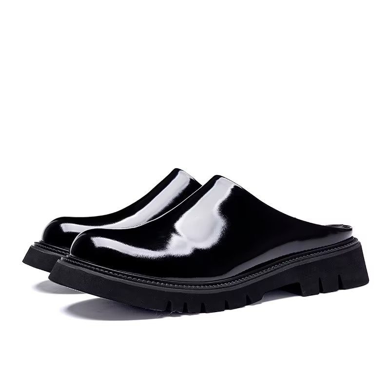 Fritidsskor För Män Slip On Casual Skor - Svart