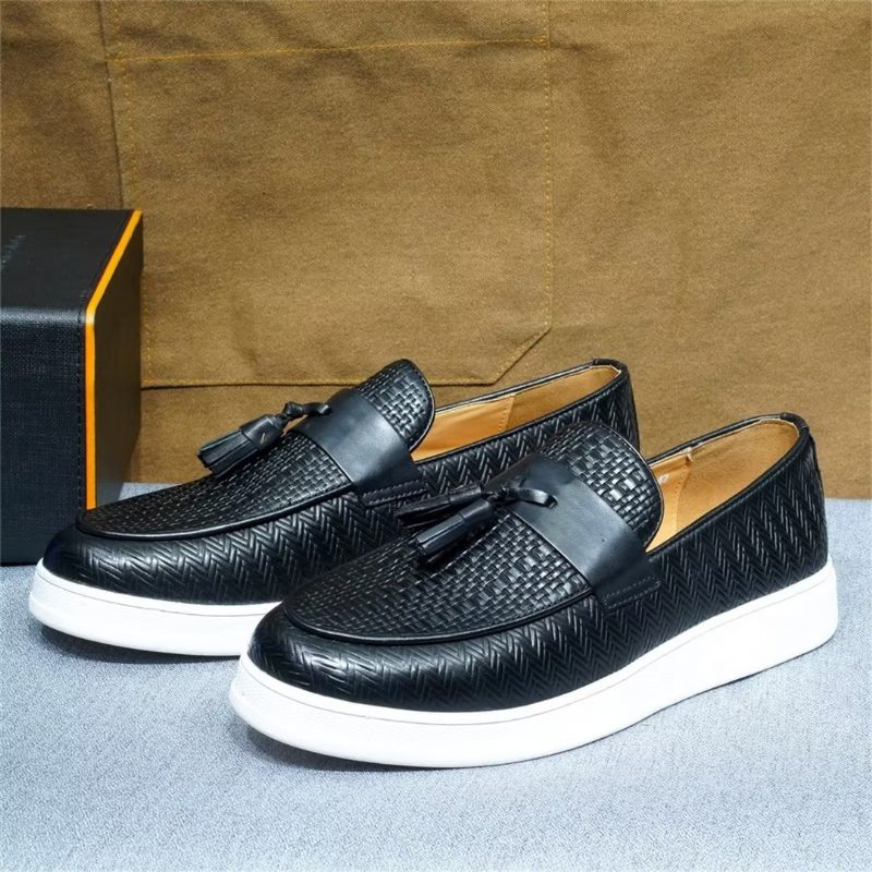 Fritidsskor För Män Slip-on Elegance - Svart