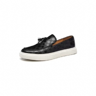 Fritidsskor För Män Slip-on Platform Tassel Skor