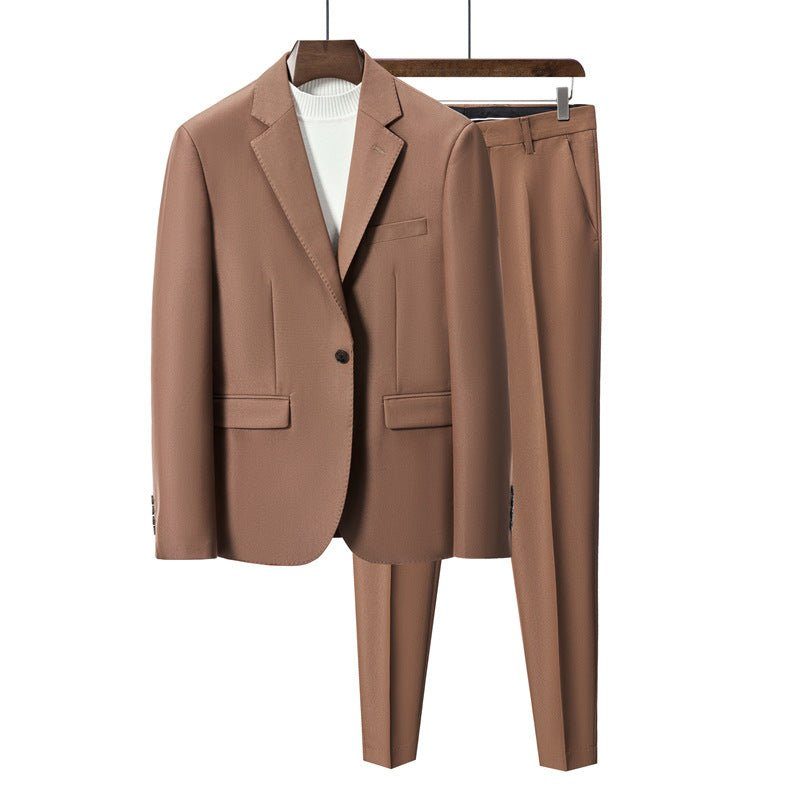 Herrdräkter Chic Skinny Suit - Brun