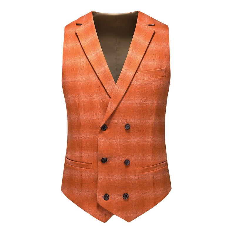 Herrkostymer Skinny Zipper Fly 3-delad Kostym - Orange