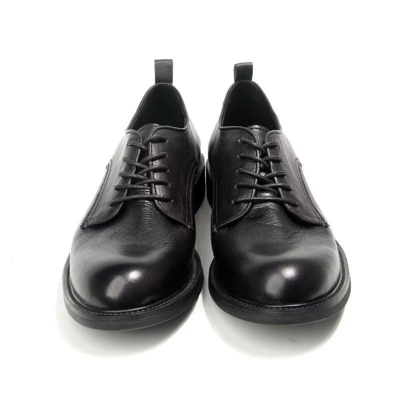 Herrskor Elegant Retro Brogue Läderklänning Oxford Skor - Svart