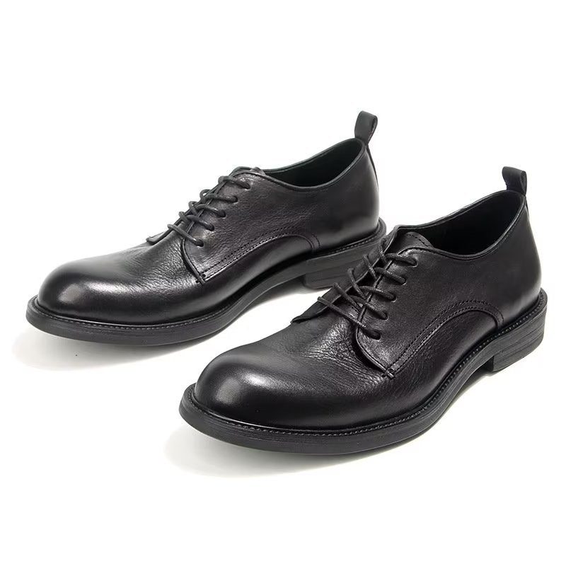 Herrskor Elegant Retro Brogue Läderklänning Oxford Skor - Svart